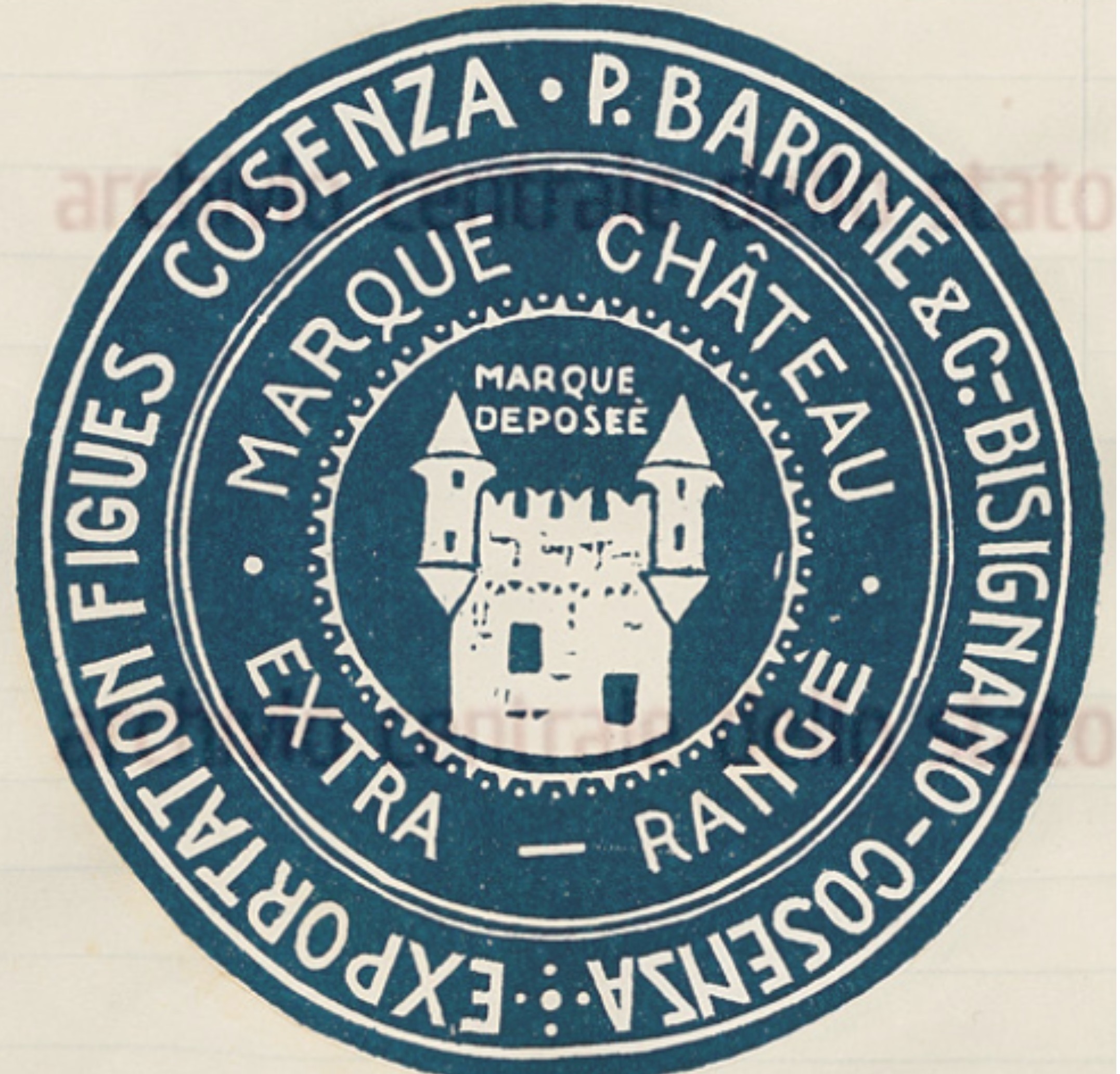 Barone Bisignano, Marque Chateau, 1933