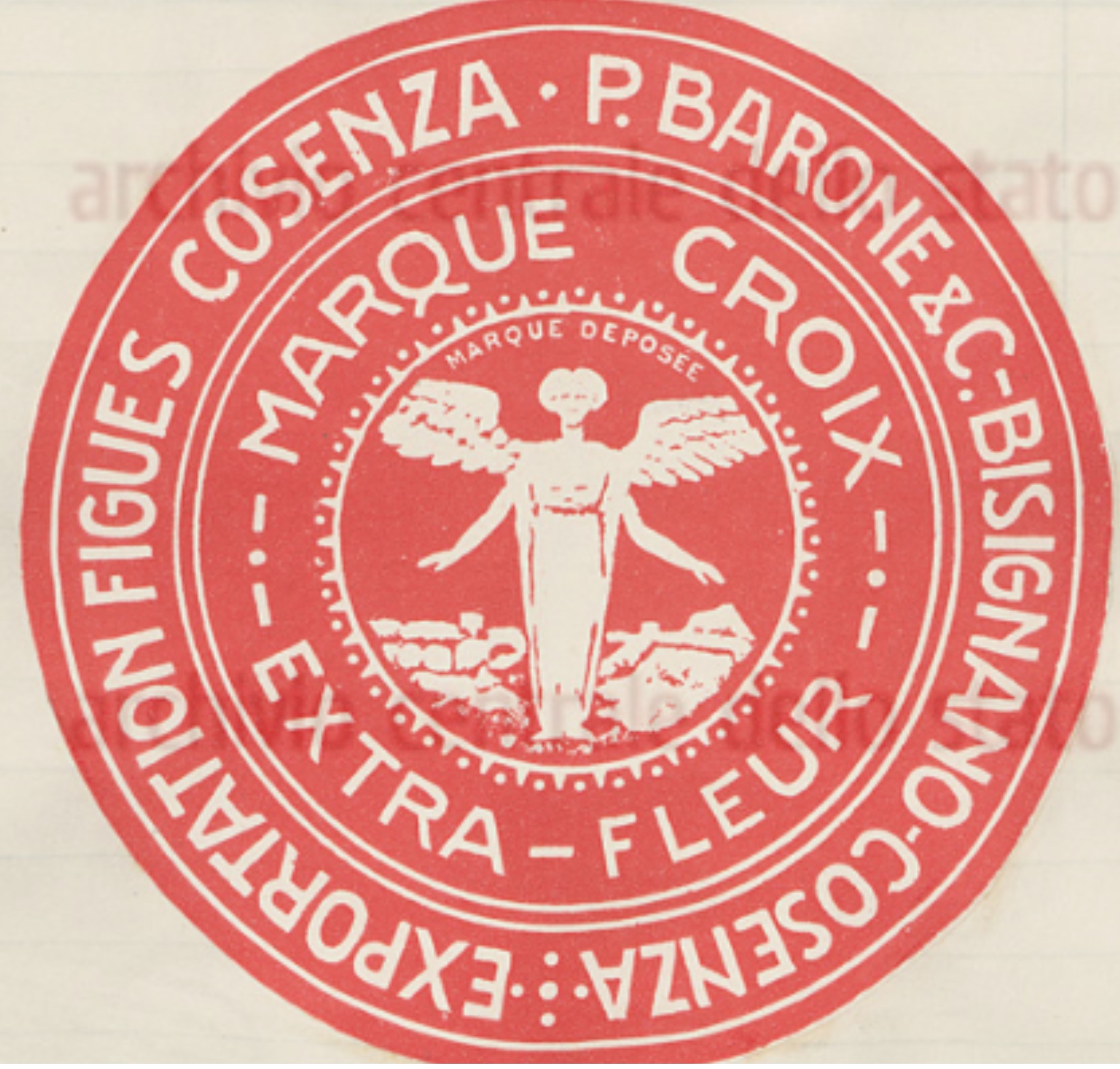 P. Barone&C., Bisignano, Marque Croix, Bisignano, 1932